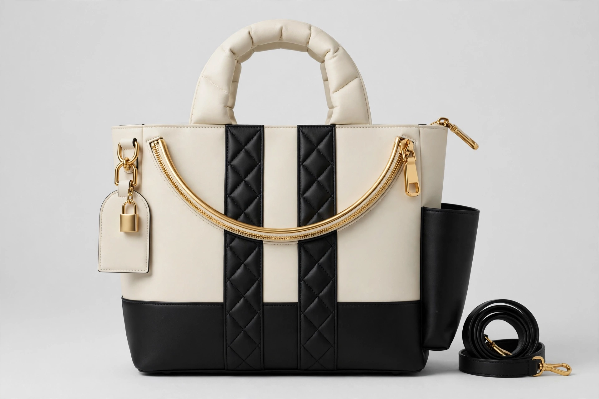 The Alma Arc packshot, ivory and noir