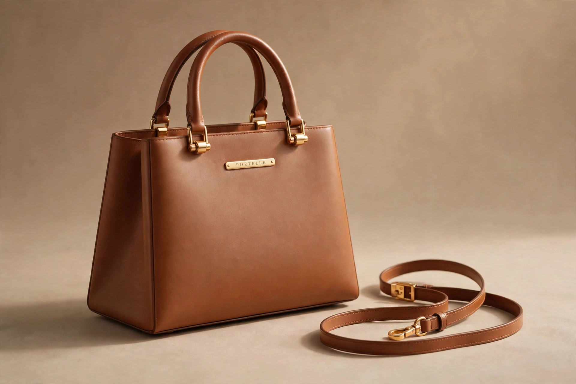 The Aurelia packshot, cognac